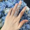 Pearl Flower Knuckle Ring - Image 2